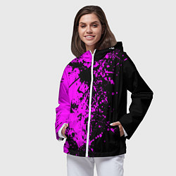 Ветровка с капюшоном женская Чёрная магия, цвет: 3D-белый — фото 2