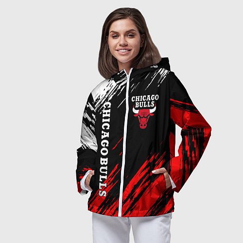 Женская ветровка CHICAGO BULLS / 3D-Белый – фото 3