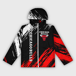 Ветровка с капюшоном женская CHICAGO BULLS, цвет: 3D-белый