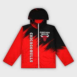 Ветровка с капюшоном женская CHICAGO BULLS, цвет: 3D-белый