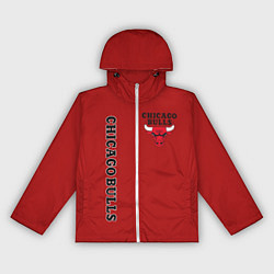 Ветровка с капюшоном женская CHICAGO BULLS, цвет: 3D-белый