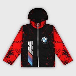 Ветровка с капюшоном женская BMW, цвет: 3D-белый