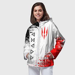 Ветровка с капюшоном женская THE WITCHER, цвет: 3D-белый — фото 2