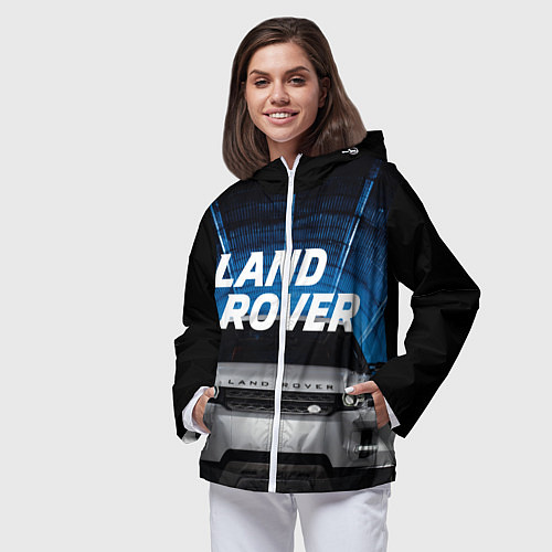 Женская ветровка LAND ROVER / 3D-Белый – фото 3