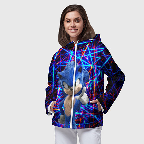 Женская ветровка Sonic / 3D-Белый – фото 3