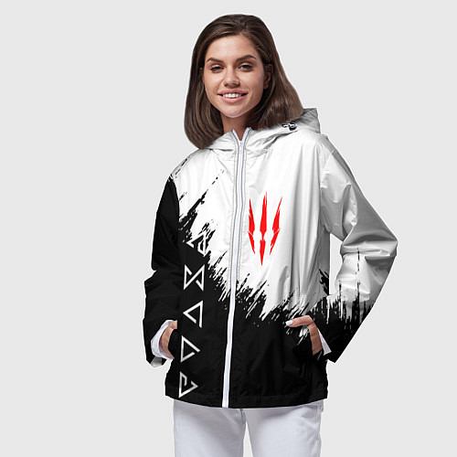 Женская ветровка The Witcher / 3D-Белый – фото 3
