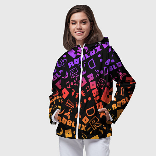 Женская ветровка Roblox / 3D-Белый – фото 3