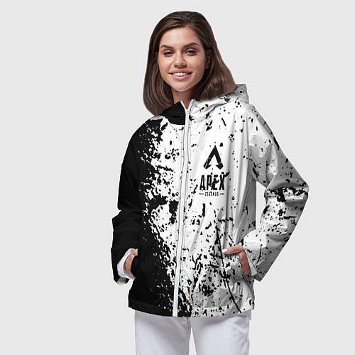 Женская ветровка Apex Legends / 3D-Белый – фото 3