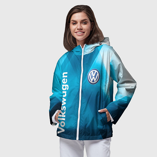Женская ветровка VOLKSWAGEN / 3D-Белый – фото 3