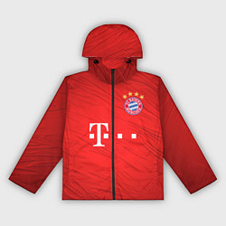 Ветровка с капюшоном женская BAYERN MUNCHEN, цвет: 3D-черный