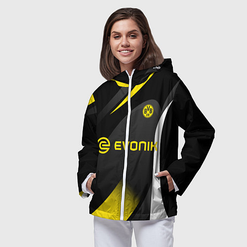 Женская ветровка BORUSSIA DORTMUND / 3D-Белый – фото 3