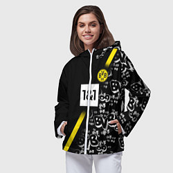 Ветровка с капюшоном женская Dortmund 20202021 ФОРМА, цвет: 3D-белый — фото 2