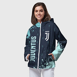 Ветровка с капюшоном женская JUVENTUS ЮВЕНТУС, цвет: 3D-белый — фото 2