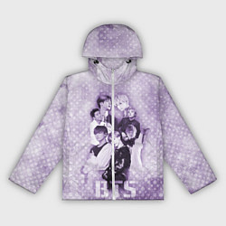 Ветровка с капюшоном женская BTS, цвет: 3D-белый