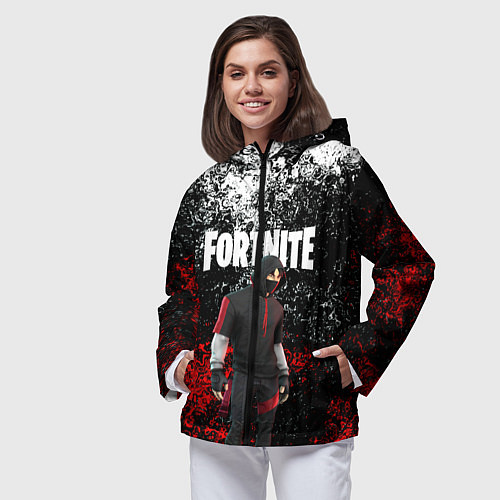 Женская ветровка IKONIK FORTNITE / 3D-Черный – фото 3