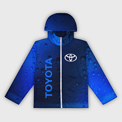 Ветровка с капюшоном женская TOYOTA ТОЙОТА, цвет: 3D-белый