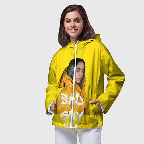 Женская ветровка Billie Eilish Билли Айлиш / 3D-Белый – фото 3