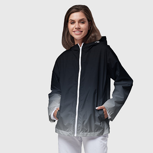 Женская ветровка Градиент / 3D-Белый – фото 3