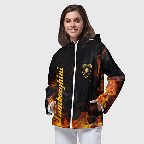 Женская ветровка LAMBORGHINI / 3D-Белый – фото 3