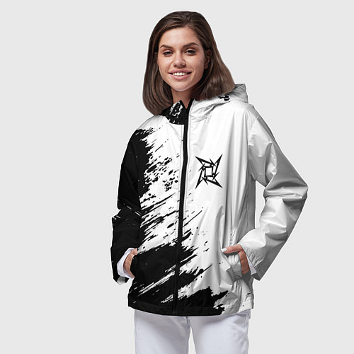 Женская ветровка METALLICA МЕТАЛЛИКА / 3D-Черный – фото 3