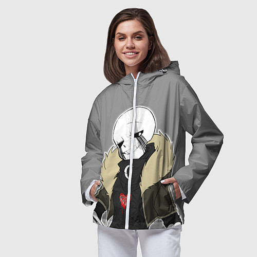 Женская ветровка UNDERTALE / 3D-Белый – фото 3