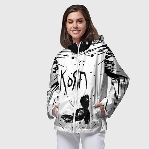 Женская ветровка Korn / 3D-Белый – фото 3