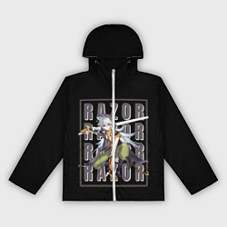 Ветровка с капюшоном женская Genshin Impact, цвет: 3D-белый