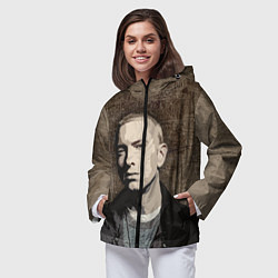 Ветровка с капюшоном женская EMIN?M, цвет: 3D-черный — фото 2