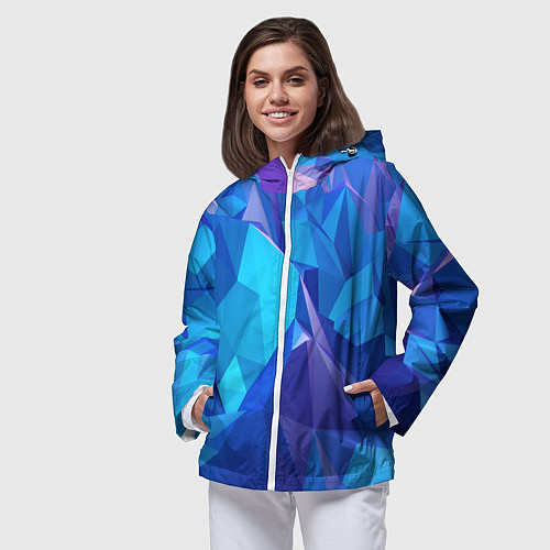 Женская ветровка NEON CRYSTALLS / 3D-Белый – фото 3