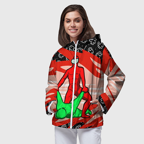 Женская ветровка MASTER AMONG US / 3D-Белый – фото 3