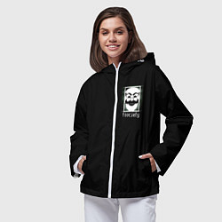 Ветровка с капюшоном женская MP ROBOT, цвет: 3D-белый — фото 2