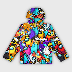 Ветровка с капюшоном женская AMONG US, цвет: 3D-белый