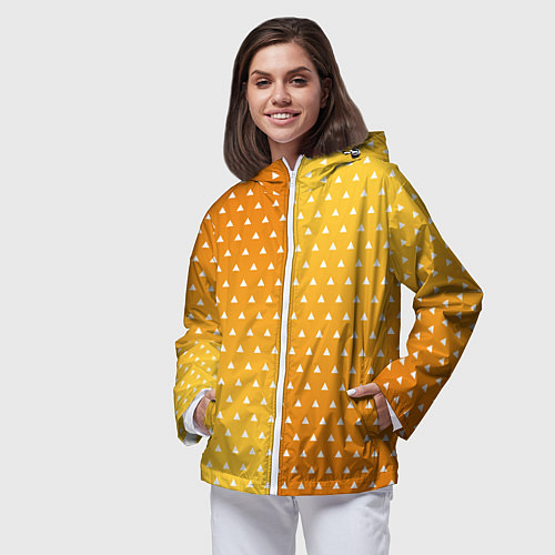 Женская ветровка ЗЕНИЦУ КИМОНО / 3D-Белый – фото 3