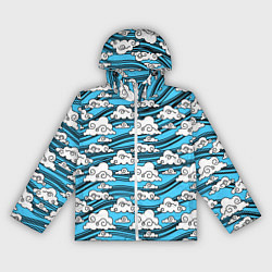 Ветровка с капюшоном женская КИМОНО ТАНДЖИРО, цвет: 3D-белый