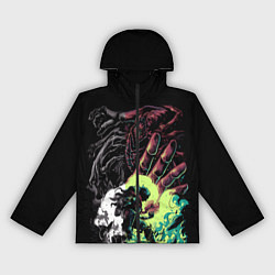 Ветровка с капюшоном женская Моя геройская академия, цвет: 3D-черный