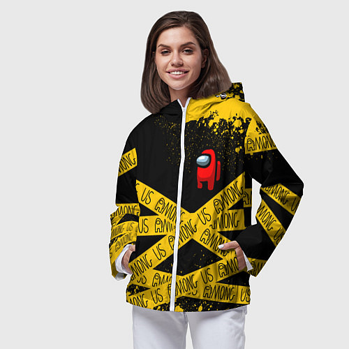 Женская ветровка AMONG US Амонг Ас / 3D-Белый – фото 3