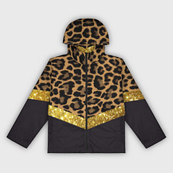 Ветровка с капюшоном женская Леопардовый принт, цвет: 3D-черный
