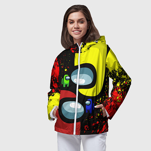 Женская ветровка AMONG US / 3D-Белый – фото 3