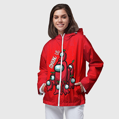 Женская ветровка AMONG US / 3D-Белый – фото 3