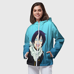 Ветровка с капюшоном женская ЯТОЧКА, цвет: 3D-белый — фото 2