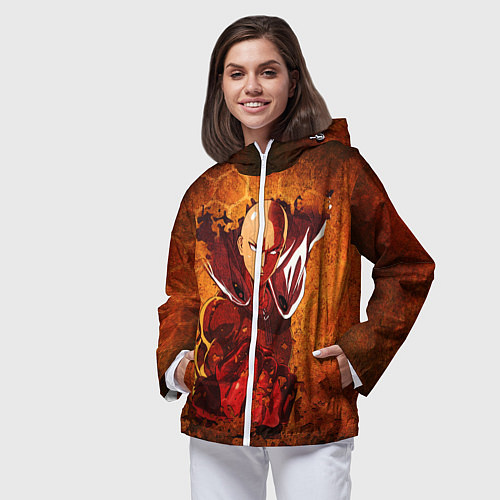 Женская ветровка Ванпанчмен / 3D-Белый – фото 3