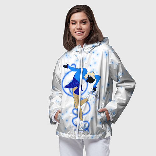 Женская ветровка Фигурное катание / 3D-Белый – фото 3
