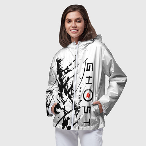 Женская ветровка Ghost of Tsushima / 3D-Белый – фото 3