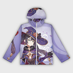 Ветровка с капюшоном женская GENSHIN IMPACT, МОНА, цвет: 3D-белый