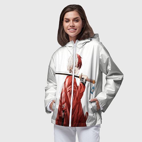 Женская ветровка Шото Тодороки / 3D-Белый – фото 3