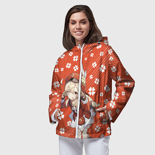 Женская ветровка GENSHIN IMPACT / 3D-Белый – фото 3