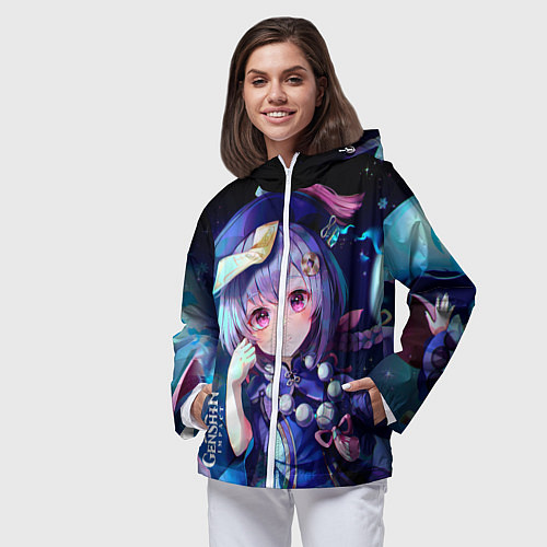 Женская ветровка GENSHIN IMPACT / 3D-Белый – фото 3