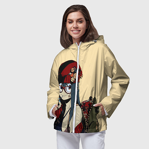 Женская ветровка Фроппи Моя геройская академия / 3D-Белый – фото 3
