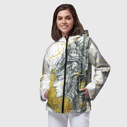 Женская ветровка Мечты города / 3D-Черный – фото 3