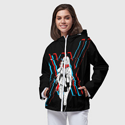 Ветровка с капюшоном женская Любимый во Франксе: XX, цвет: 3D-белый — фото 2